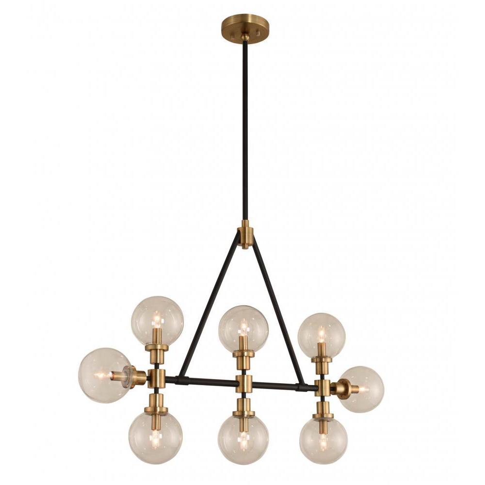 Cameo 6 Inch Wall Sconce – Matte Black Finish with Brushed Pearlized Brass – 315453BBB