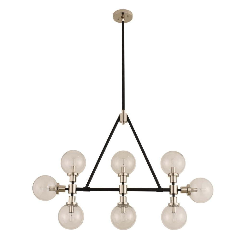 Cameo 6 Inch Wall Sconce – Matte Black Finish With Nickel Accents – 315453BPN