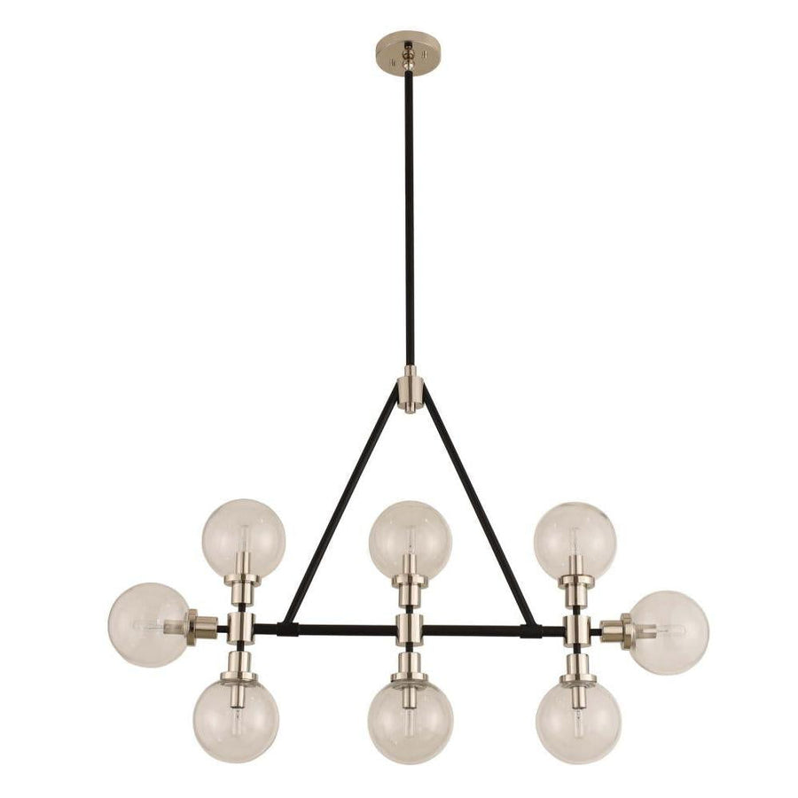 Cameo 6 Inch Wall Sconce – Matte Black Finish With Nickel Accents – 315453BPN