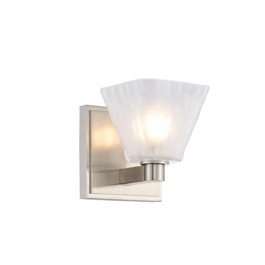 Weston 5 Inch Bath Vanity Light – Glazed Nickel – 316331GN