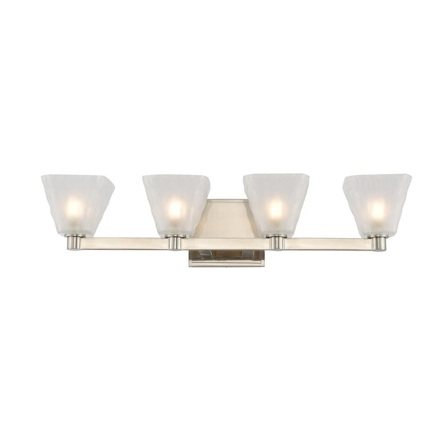 Weston 5 Inch Bath Vanity Light – Glazed Nickel – 316334GN