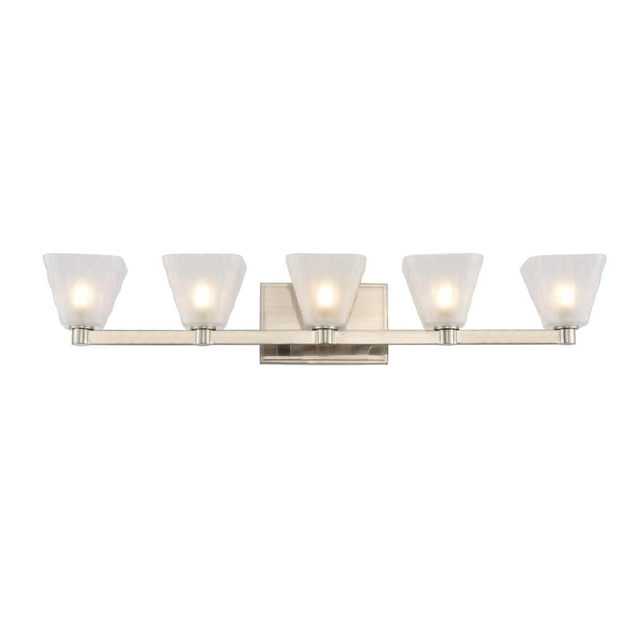 Weston 5 Inch Bath Vanity Light – Glazed Nickel – 316335GN