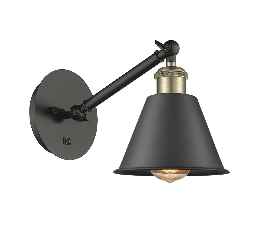 Innovations Lighting 317-1W-BAB-M8-LED Sconce Farm House - Antique Brass