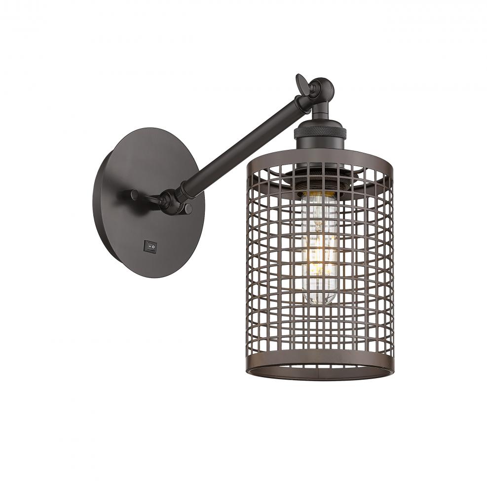 Innovations Lighting 317-1W-OB-M18-OB Sconce Farm House - Bronze