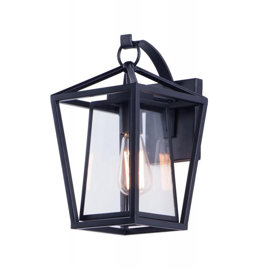 Artisan 8 Inch Outdoor Wall Lantern – Black