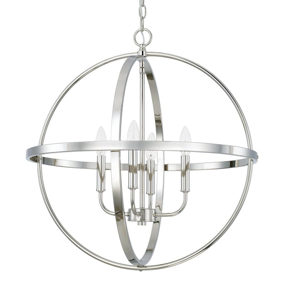 Capital Lighting HOMEPLACE 317542PN Pendant Contemporary - Polished Nickel