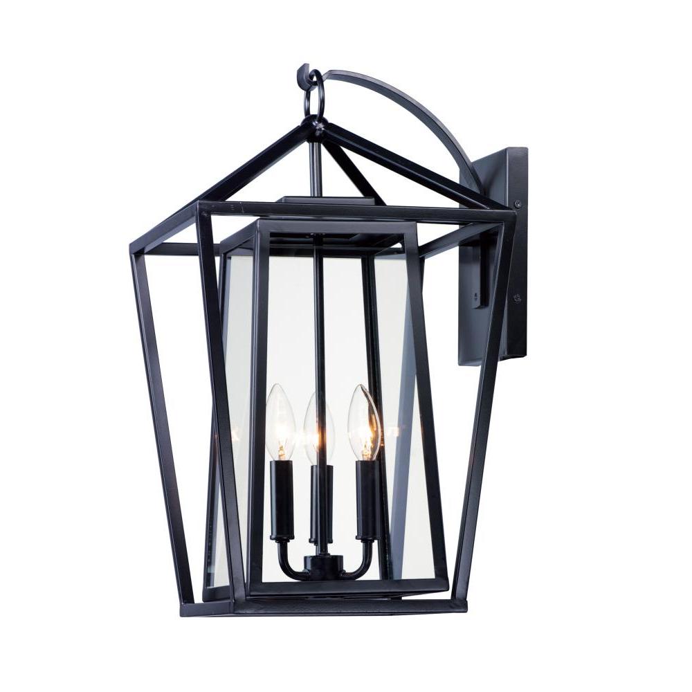12 Inch Outdoor Wall Sconce – Black