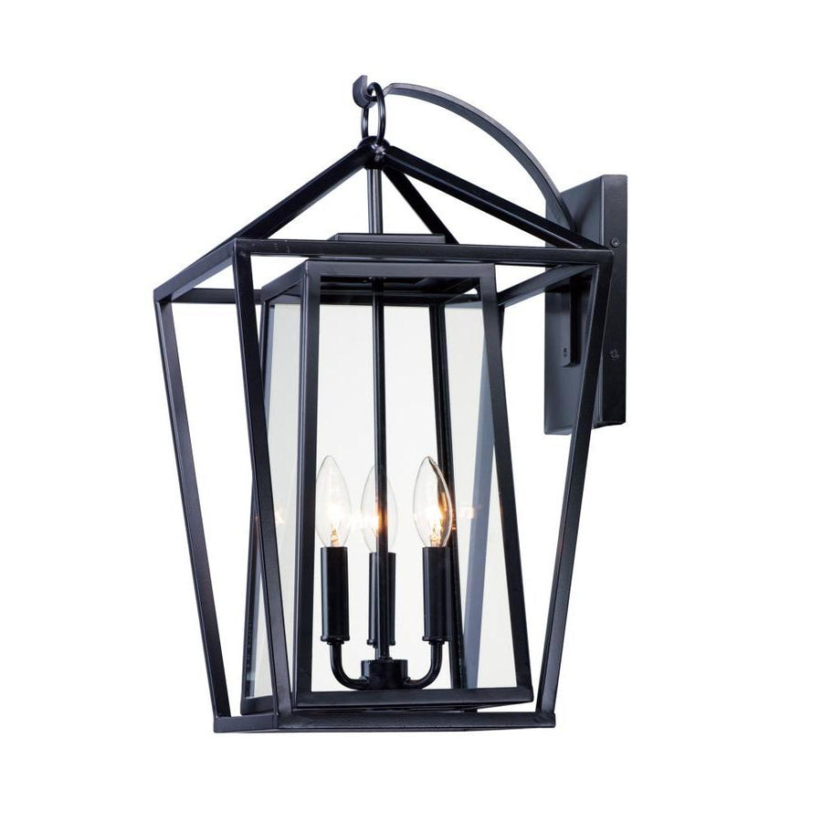 12 Inch Outdoor Wall Sconce – Black