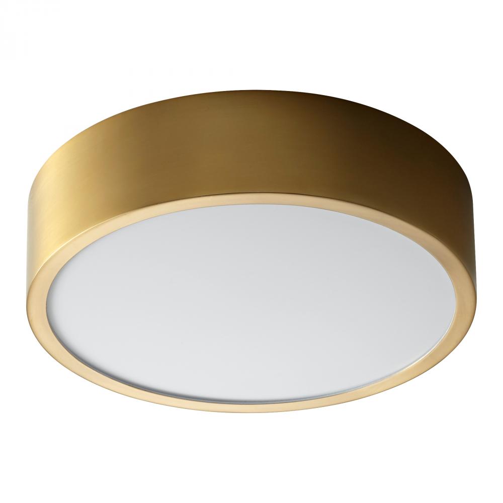 Oxygen Lighting PEEPERS 32-601-40-EM Flush Mount Traditional - Aged Brass