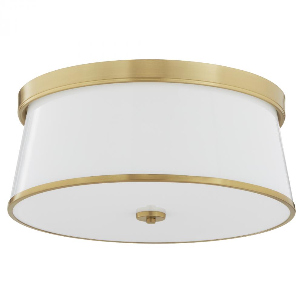 Quorum Lighting WALLINGER 3203-20-80 Flush Mount - Aged Brass