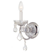 Crystorama Imperial 3221-CH-CL-MWP – 4.75 Inch – 1 Light – Sconce – Clear Crystal – Polished Chrome – Damp Rated