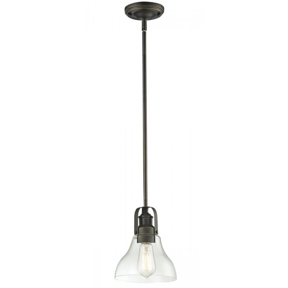 1 Light Pendant-Clear and