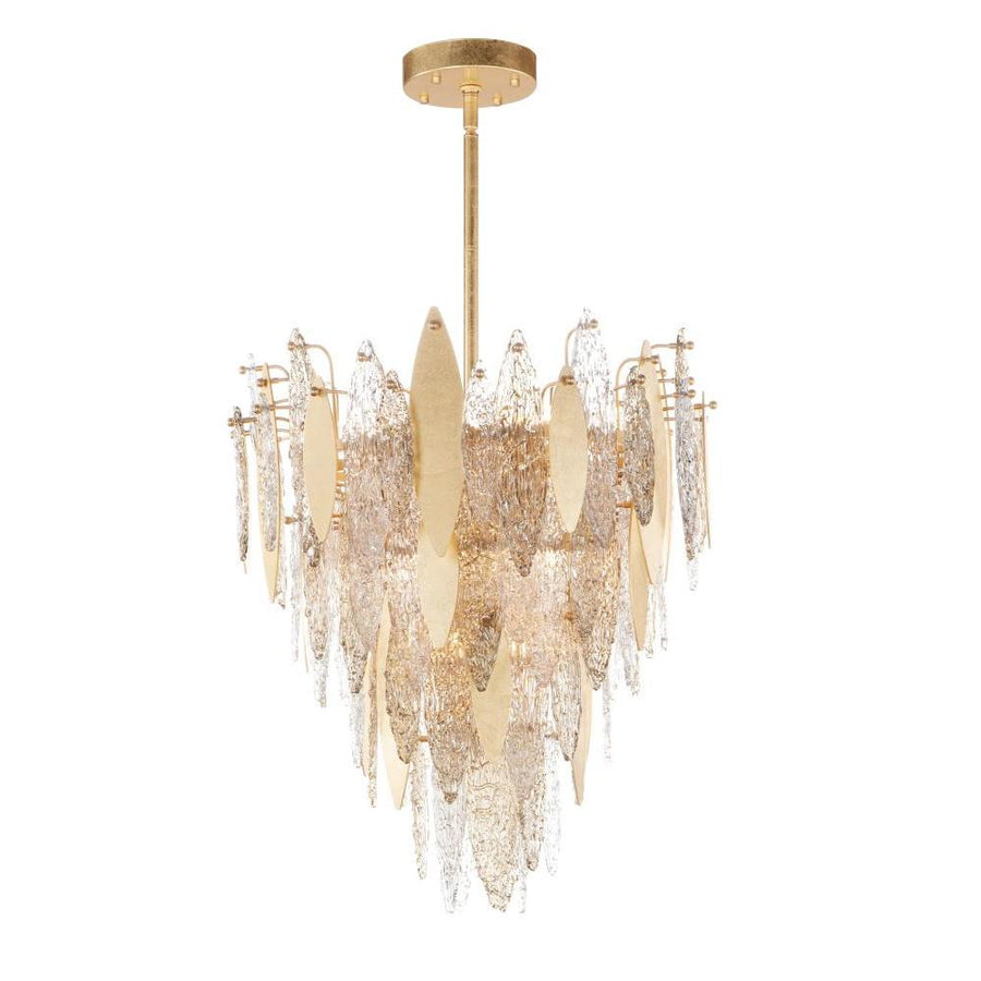 Majestic 24 Inch Chandelier – Gold Leaf
