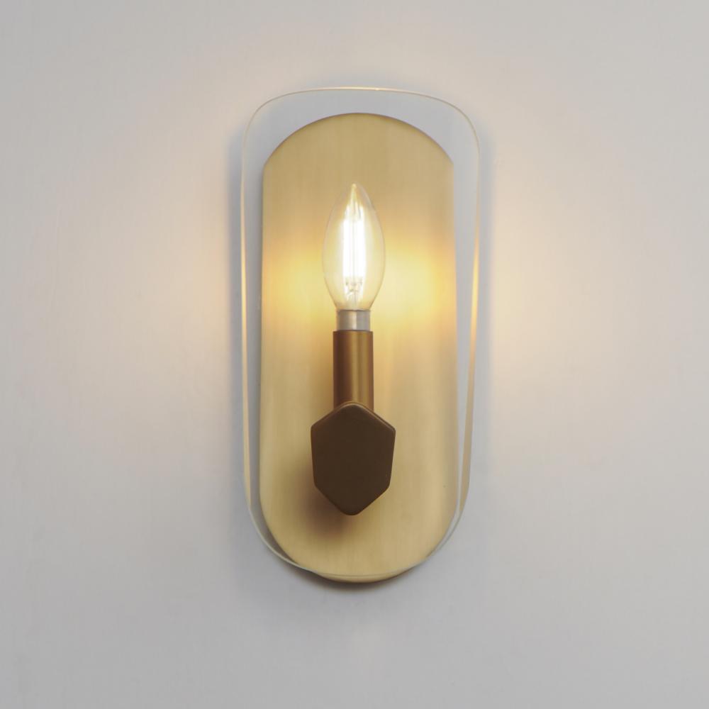 Maxim Lighting ARMORY 32351CLNAB Sconce - Brass