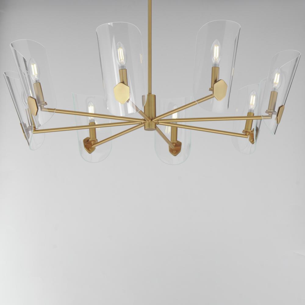 Maxim Lighting ARMORY 32358CLNAB Chandelier - Brass