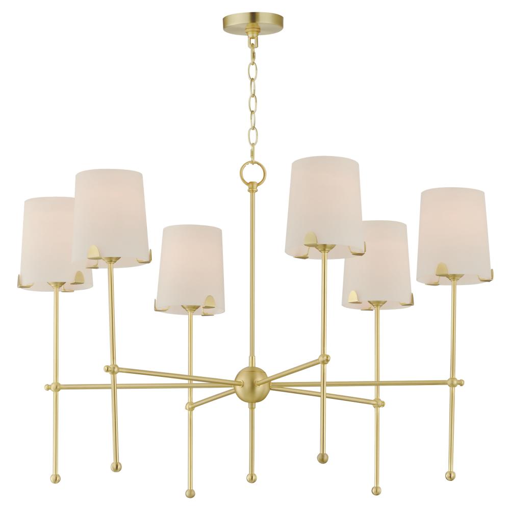 Huntington 34 Inch Chandelier – Satin Brass