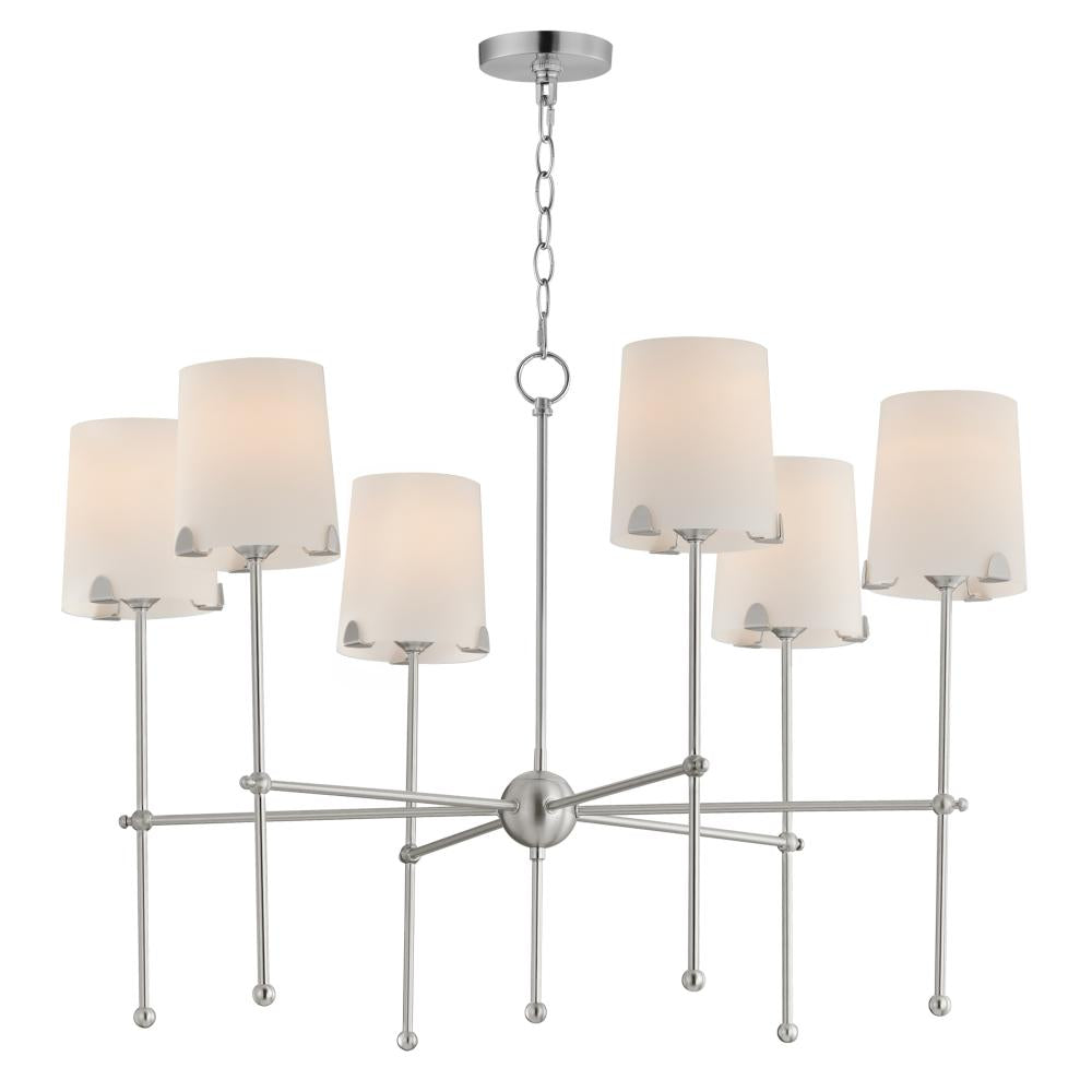 Huntington 34 Inch Chandelier – Satin Nickel