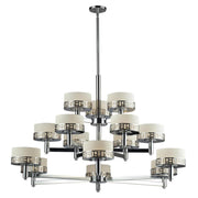 15 Light Chandelier-Matte Opal