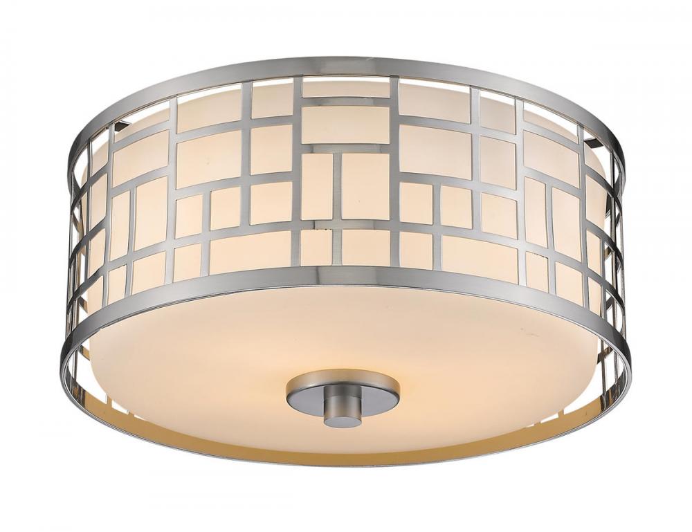 Z-Lite Lighting 330F12-BN Flush Mount Traditional - Nickel