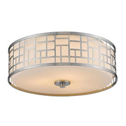 3 Light Flush Mount Light-Matte Opal