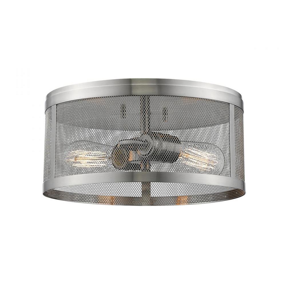 Z-Lite Lighting 331F12-BN Flush Mount Contemporary - Nickel