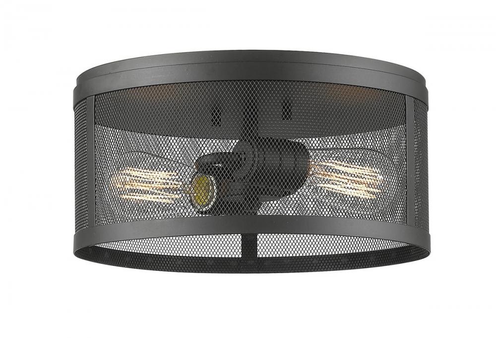 Z-Lite Lighting 331F12-BRZ Flush Mount Contemporary - Bronze