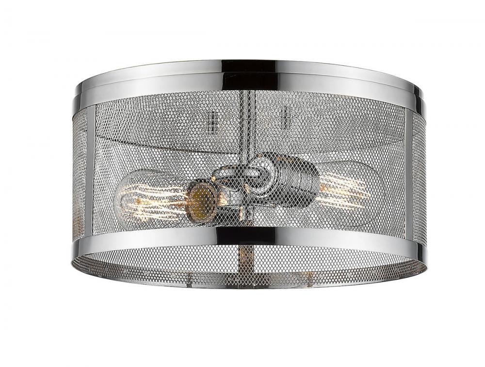 Z-Lite Lighting 331F12-CH Flush Mount Contemporary - Chrome