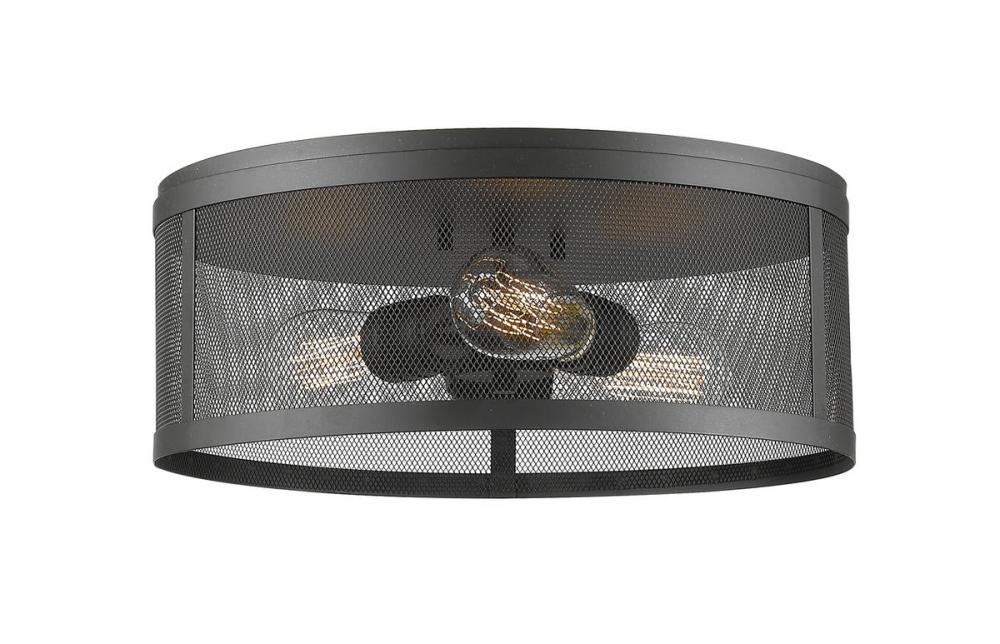 Z-Lite Lighting 331F14-BRZ Flush Mount Contemporary - Bronze