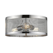 3 Light Flush Mount Light-Chrome