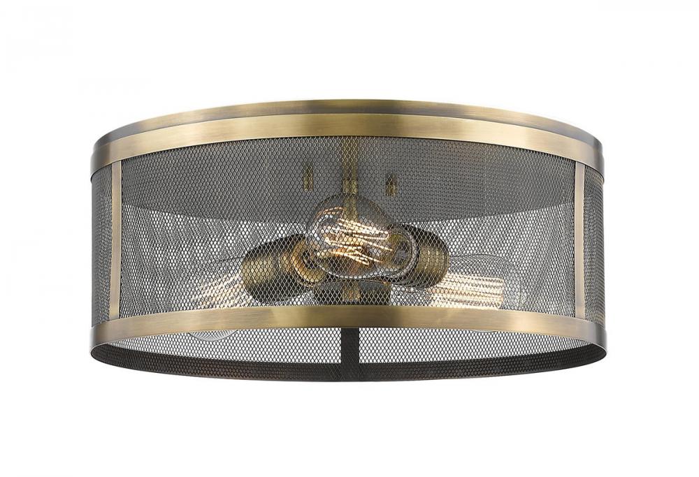 Z-Lite Lighting 331F14-NB Flush Mount Contemporary - Brass