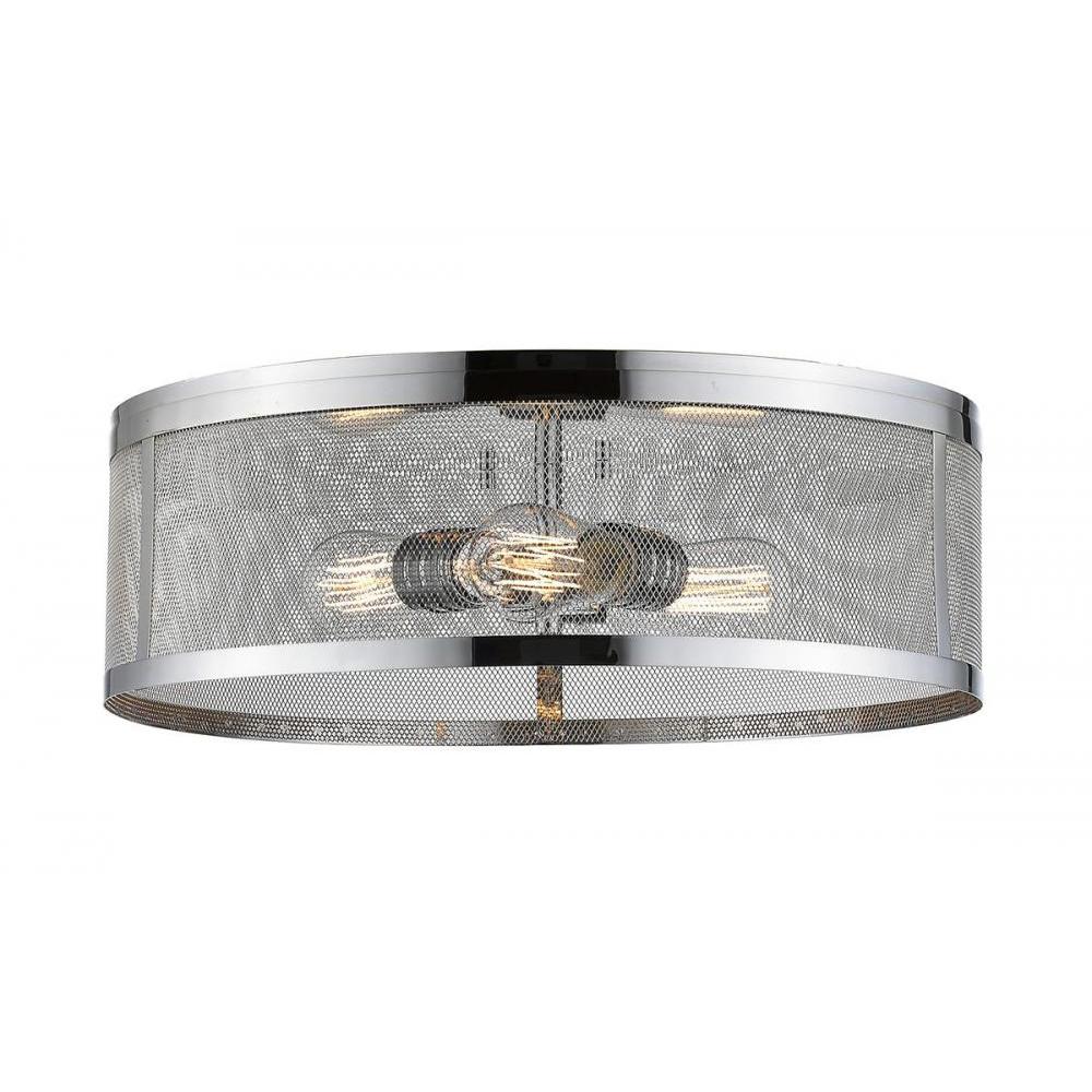 Z-Lite Lighting 331F18-CH Flush Mount Contemporary - Chrome
