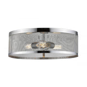 3 Light Flush Mount Light-Chrome