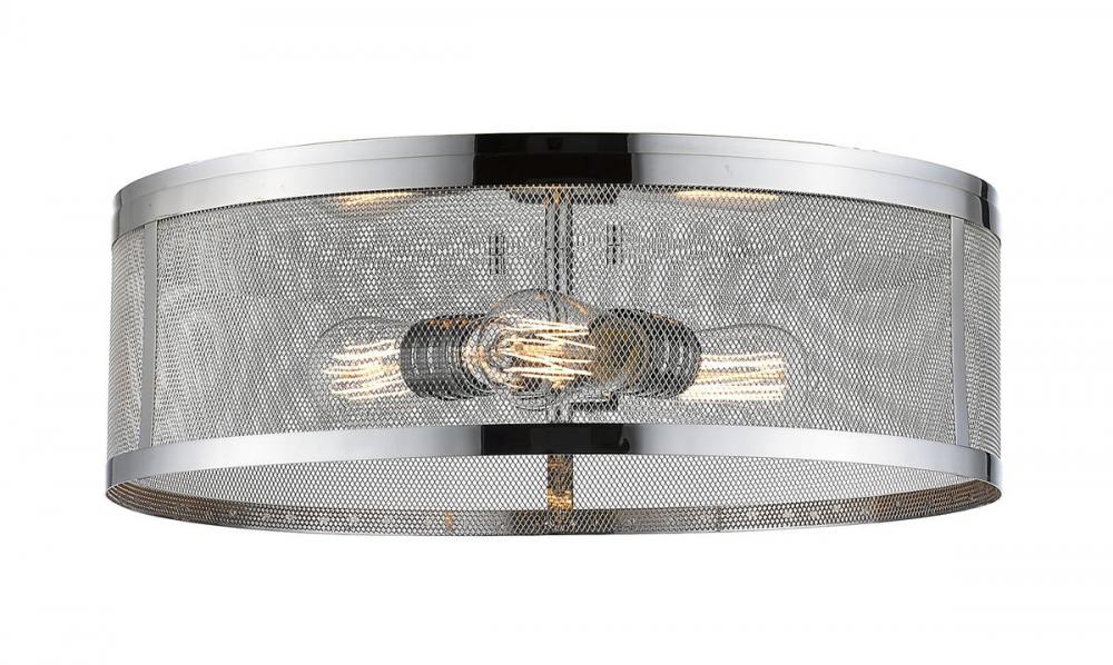 Z-Lite Lighting 331F18-CH Flush Mount Contemporary - Chrome