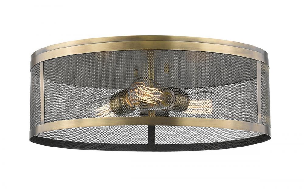 Z-Lite Lighting 331F18-NB Flush Mount Contemporary - Brass