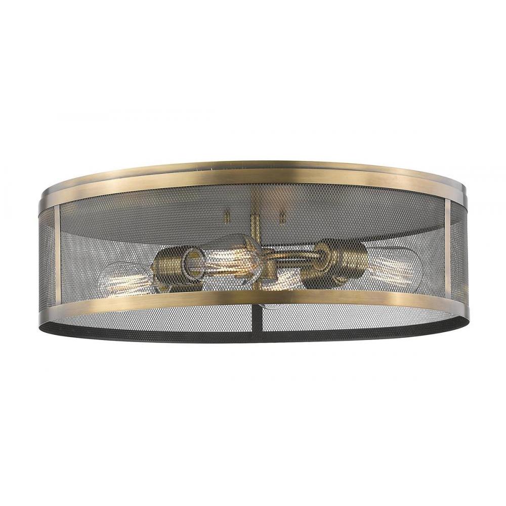 Z-Lite Lighting 331F21-NB Flush Mount Contemporary - Brass