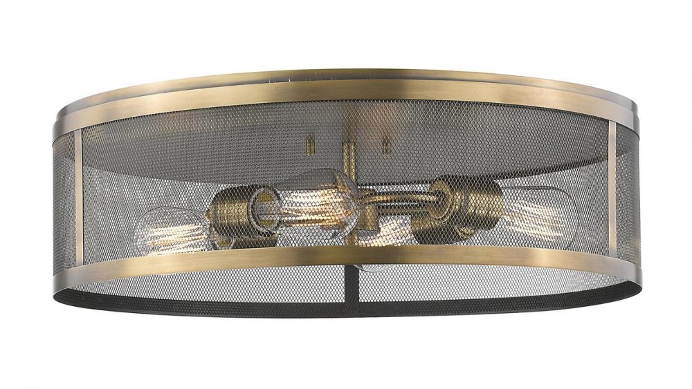 Z-Lite Lighting 331F21-NB Flush Mount Contemporary - Brass