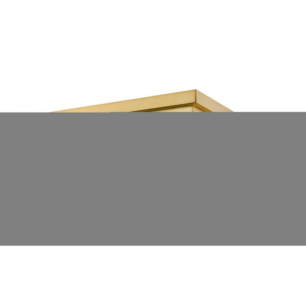 3 Light Flush Mount Light-Brass