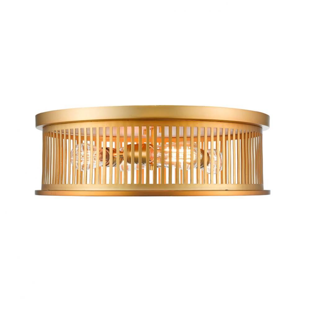 Z-Lite Lighting BRASS TONES 334F4BR Flush Mount - Brass