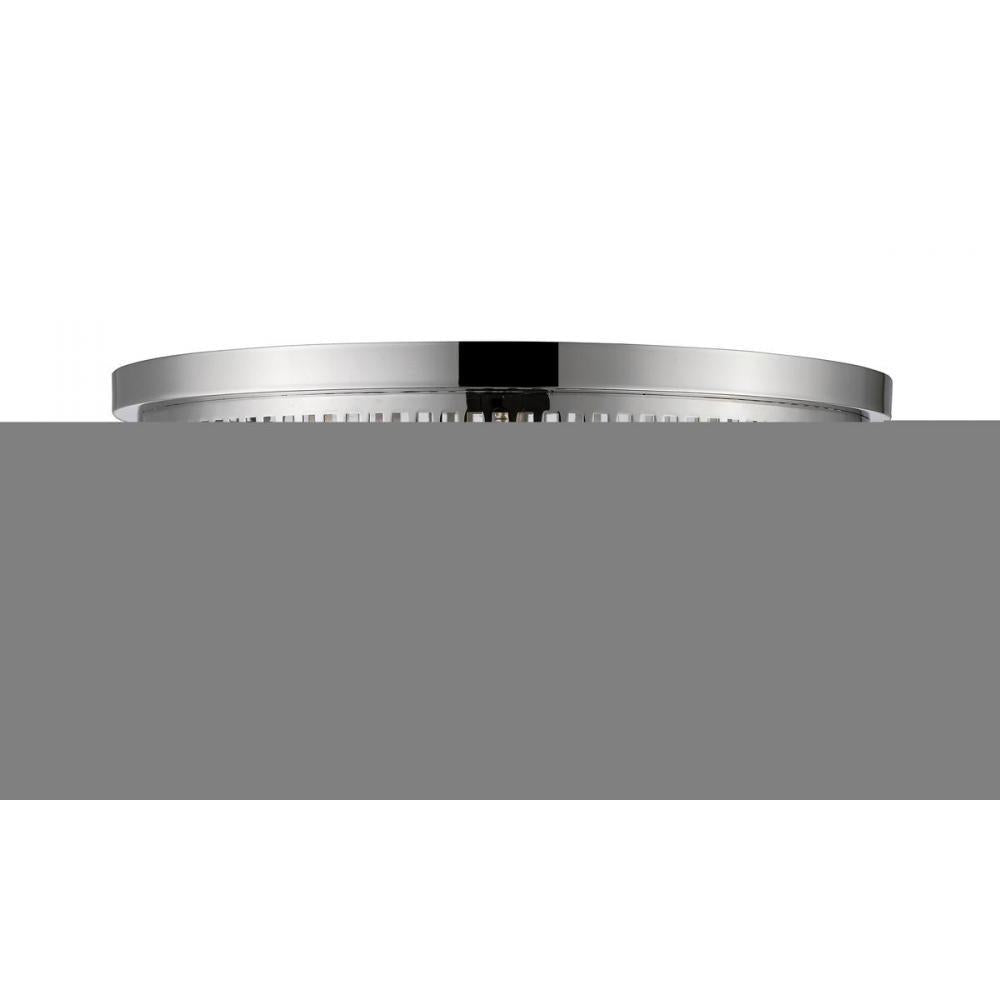 4 Light Flush Mount Light-Polished Nickel