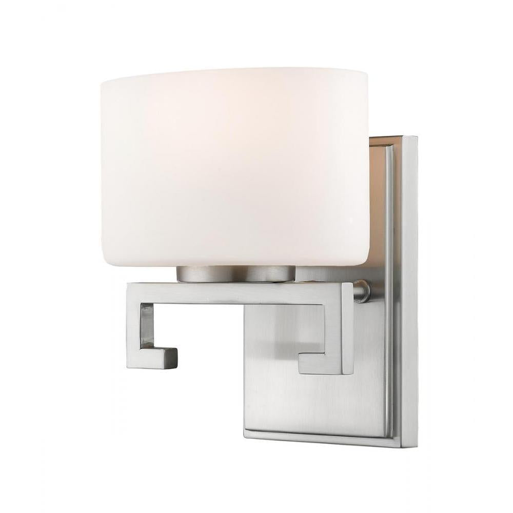 1 Light Wall Sconce-Matte Opal