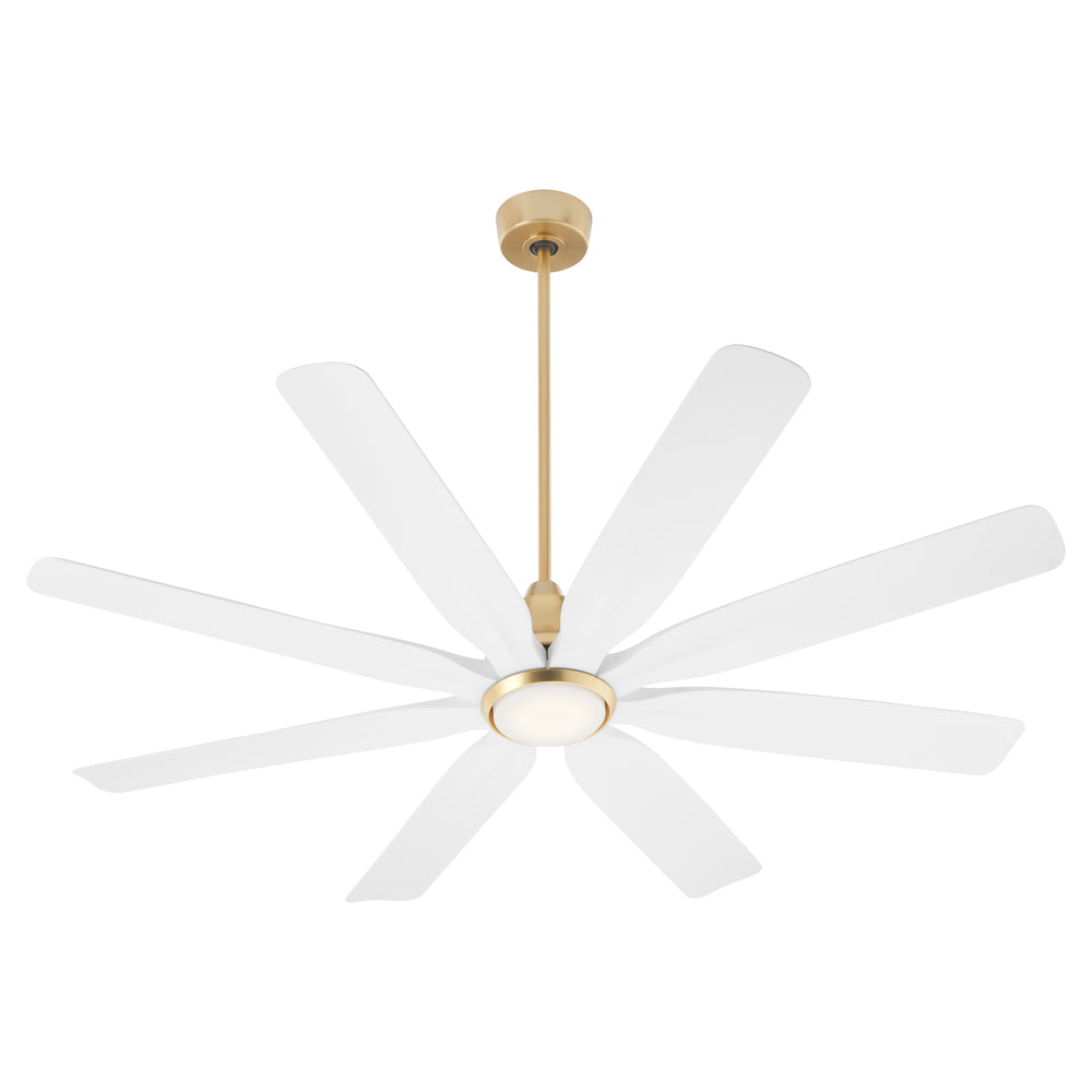 Quorum Lighting ROSALES 33608-80 Fan - Aged Brass