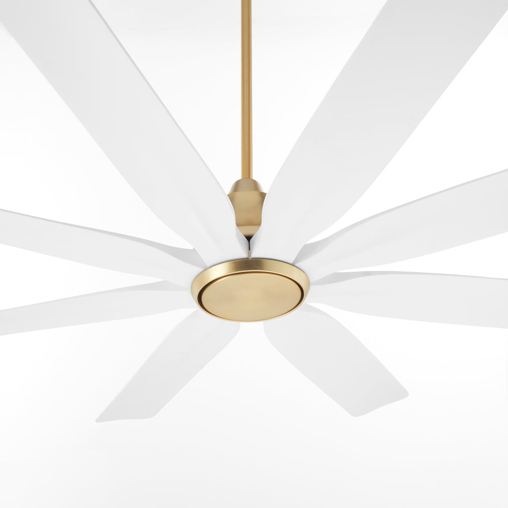 Quorum Lighting ROSALES 33608-80 Fan - Aged Brass