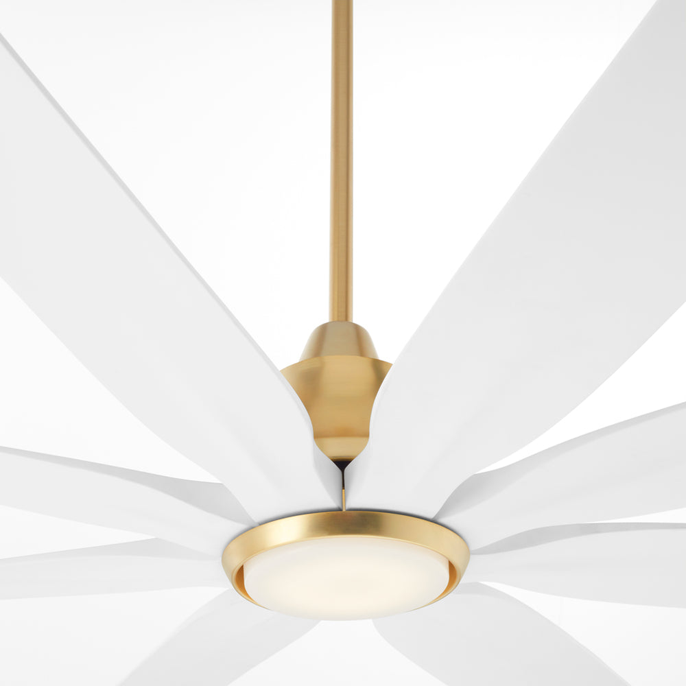 Quorum Lighting ROSALES 33608-80 Fan - Aged Brass