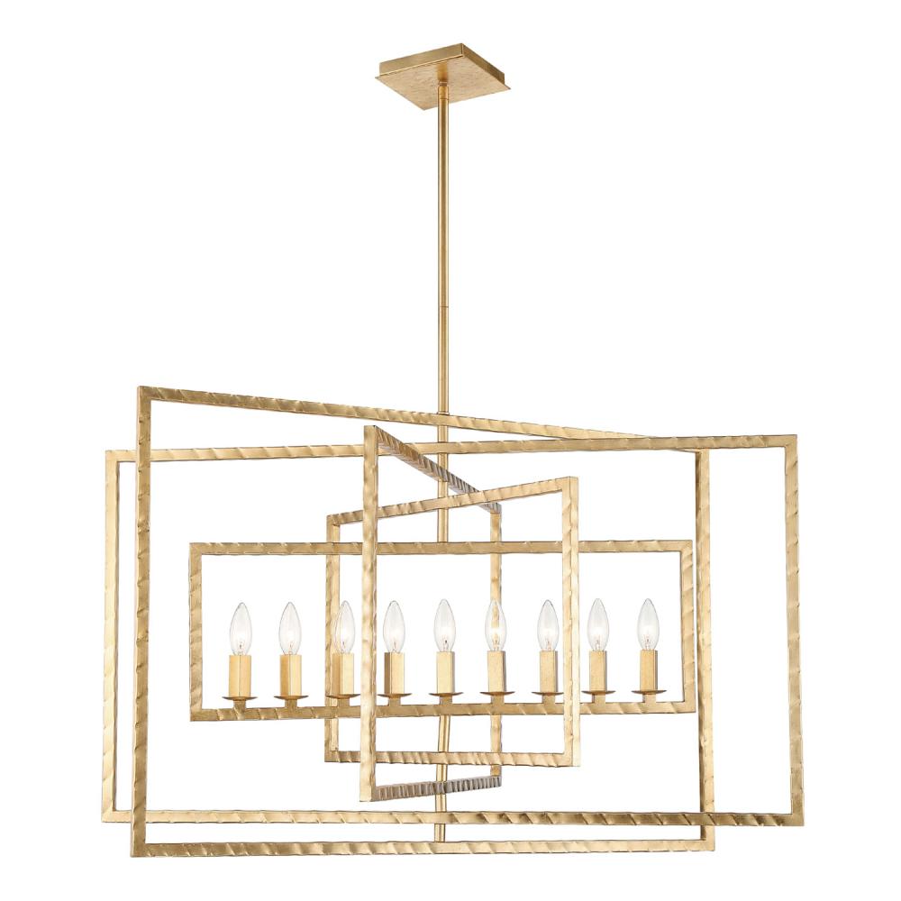 Crystorama CAPRI 337-GA Chandelier Modern - Antique Gold