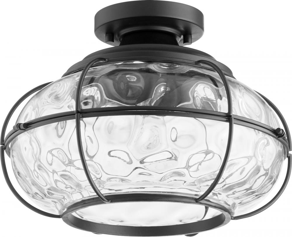 Quorum Lighting 3375-13-69 Flush Mount Farm House - Textured Black