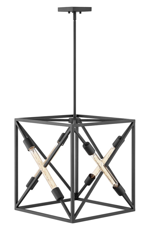 Hinkley Lighting HEWITT 3375SK Chandelier Industrial - Black