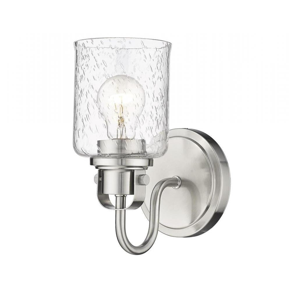 1 Light Wall Sconce-Clear Seedy