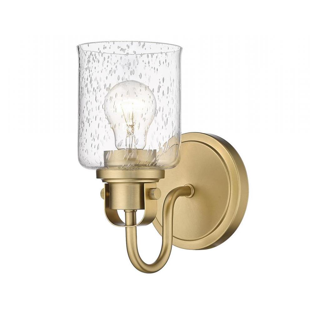 1 Light Wall Sconce-Clear Seedy