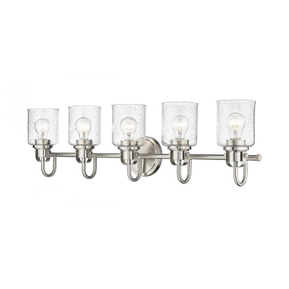 5 Light Vanity-Clear Seedy
