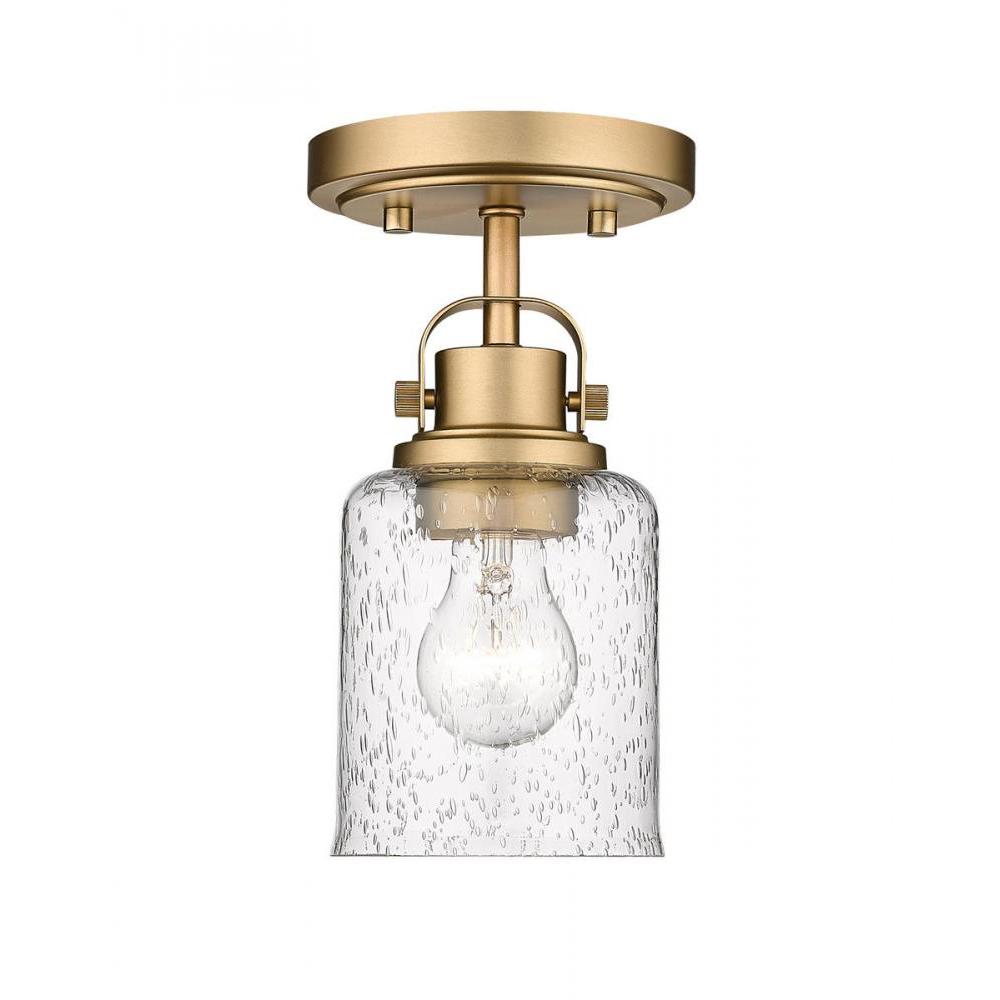 1 Light Flush Mount Light-Clear Seedy